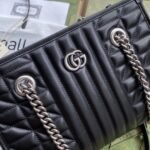 Gucci GG Marmont Small Tote Bag Black 681483 UM8BN 1000 - Image 8
