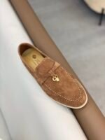 Loro Piana Summer Charms Walk Loafers Saddle Brown For Women - FAE5444 E424 - Image 4