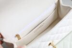 Chanel Flap Bag Mini Crossbody 7.8in/ 20cm White Gold Hardware For Women - Image 9