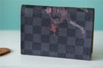 Louis Vuitton Passport Cover Damier Graphite Canvas For Men, Men's Wallet 5.5in/14cm LV N64604 - Image 4