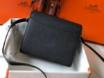 Hermes Mini Evercolor Sac Roulis 19 Black For Women, Women's Handbags, Shoulder Bags 7.5in/19cm - Image 8