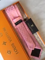 Louis Vuitton Classic Silk Tie Pink LV Men Tie - Image 3
