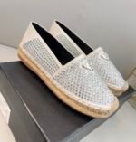 Prada Espadrillas With Crystals White For Women 0.8in/20mm PRD - Image 2
