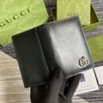 Gucci GG Marmont Card Case Black with Silver Hardware 4.5in/11cm GG 428737 0YK0N 1000 - Image 4
