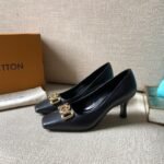 Louis Vuitton Women's Rotary Pump Black For Women LV 1AAE24