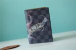 Louis Vuitton Passport Cover Damier Graphite Canvas For Men, Men's Wallet 5.5in/14cm LV N64604 - Image 2