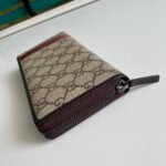 Gucci GG Supreme Beige Zip Around Wallet For Men, Men's Wallets 19cm/7.5in GG - Image 9