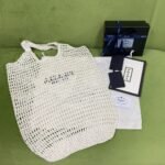 Prada Raffia Tote Bag White 1BG424_2A2T_F0009_V_OOO - Image 4