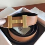 Hermes Mini Constance Guillochee Belt Buckle & Reversible Brown - Image 3