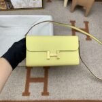 Hermes Constance Long Togo Wallet Yellow, Gold Toned Hardware Bag For Women, Women's Handbags, Shoulder Bags 8.1in/21cm - Image 3