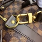 Louis Vuitton Keepall Bandouliere 45 Travel Bag 17.7in/ 45cm Brown Damier Ebene Gold Hardware N41428 - Image 8