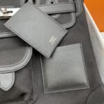 Hermes Birkin Cargo 35 Top Handle Bag 13.8in/ 35cm Black Silver Hardware For Women - Image 2