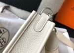 Hermes Evelyne 16 Amazone Bag Beige With Silver-Toned Hardware For Women, Women's Shoulder And Crossbody Bags 6.3in/16cm - Image 8