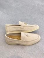 Loro Piana Summer Charms Walk Loafers Beige For Women - FAE5444 2096 - Image 3