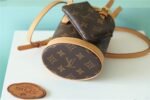 Louis Vuitton Nano Bucket Bag Monogram Canvas Brown - Image 2