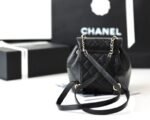 Chanel Backpack 7in/ 18cm Black Gold Hardware For Women - Image 5