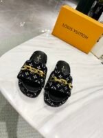 Louis Vuitton Jumbo Flatform Mule Black For Women LV - Image 3