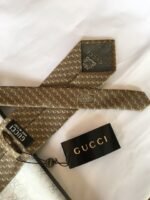 Gucci G Silk Jacquard Tie Yellow Copper GG Men Tie - Image 5