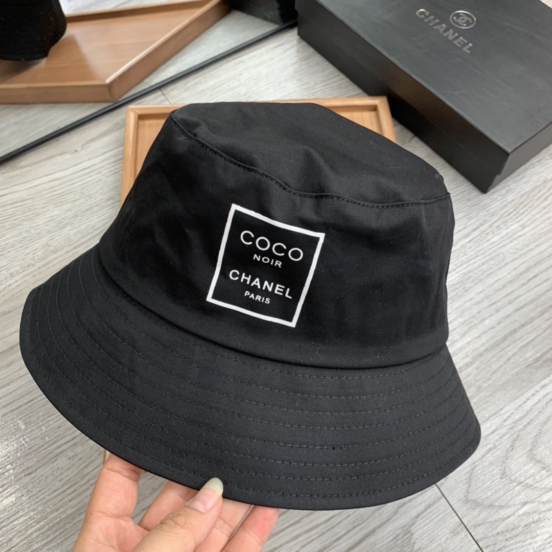 e8fbb5dc.jpg Chanel Cloche Hat Black Chanel Hat - Image 1