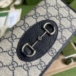 Gucci Horsebit 1955 Wallet With Chain Beige And Blue - Image 3