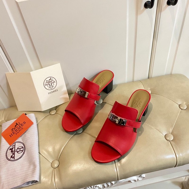 e965e1de.jpeg Hermes Candy Sandal Red For Women, Women's Shoes H211071Z - Image 1