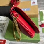 Gucci Blondie Medium Shoulder Bag 11in/ 28cm Red Gold Hardware For Women - Image 5