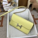 Hermes Constance Long Togo Wallet Yellow, Silver Toned Hardware Bag For Women, Women's Handbags, Shoulder Bags 8.1in/21cm - Image 3