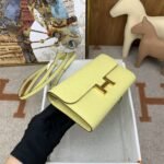 Hermes Constance Long Togo Wallet Yellow, Gold Toned Hardware Bag For Women, Women's Handbags, Shoulder Bags 8.1in/21cm - Image 2