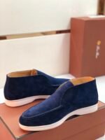 Loro Piana Open Walk Boots Argo Blue Melange For Women - FAE9959 W948 - Image 3