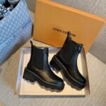 Louis Vuitton Women's LV Beaubourg Ankle Boot Black For Women LV 1A8947