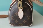 Louis Vuitton Speedy Bandouliere 20 Top Handle Bag 7.9in/ 20cm Black Monogram Canvas Gold Hardware For Women M46234 - Image 6