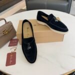 Loro Piana Summer Charms Walk Loafers Argo Blue Melange For Women - FAE5444 W948 - Image 2