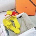 Hermes Oasis Sandal Turmeric Yellow For Women, Women's Shoes H151215Z 71365 - Image 3