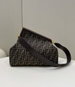 Fendi First Large Brown Canvas 12.6in/32cm 8BP129 - Image 5