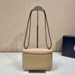 Prada Embleme Shoulder Bag 8.6in/ 22cm Beige Saffiano For Women Gold Hardware 1BD320_2A4A_F0036_V_UTO - Image 7