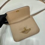 Prada Embleme Shoulder Bag 8.6in/ 22cm Beige Saffiano For Women Gold Hardware 1BD320_2A4A_F0036_V_UTO - Image 8