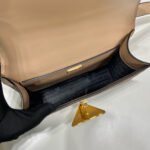 Prada Embleme Shoulder Bag 8.6in/ 22cm Beige Saffiano For Women Gold Hardware 1BD320_2A4A_F0036_V_UTO - Image 10