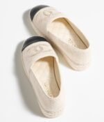 Chanel Espadrilles Ivory And Black For Women- G45849 B17565 NZB75 - Image 3