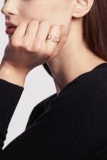 Chanel Extrait De N°5 Ring Beige Gold For Women J12400 - Image 2