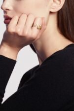 Chanel Extrait De N°5 Ring Yellow Gold For Women J12905 - Image 2