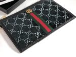 Gucci Off The Grid Pouch Black With Red and Green Stripes With Gold Toned Hardware For Men, Men's Pouch 12in/31cm GG - Image 3