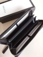 Gucci Ophidia GG Zip Around Wallet Beige With Red and Dark Blue Stripes With Silver Hardware For Men 8in/19cm GG - Image 2