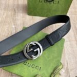 Gucci Signature  Belt Black , Gucci Belt 411924 CWC1N 1000 - Image 8