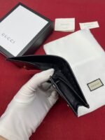 Gucci Horsebit 1955 Card Case Wallet Black Women’s Wallet 11cm/4.3in GG ‎621887 0YK0G 1000 - Image 9