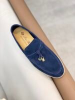 Loro Piana Summer Charms Walk Loafers Blue Fluorite For Women - FAE5444 W13O - Image 2