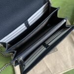 Gucci Dionysus Chain Wallet Shoulder Bag 8in/ 20cm Beige/ Blue GG Supreme Canvas Palladium Hardware For Women 401231 K9GSN 4075 - Image 9