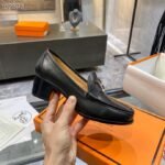 Hermes Dauphine 70 Loafer Black For Women, Women's Shoes H212091Z 02350 - Image 9