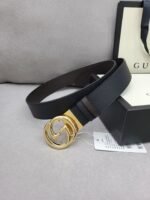 Gucci Belt With Interlocking G Buckle Black - Image 8