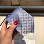 Gucci GG Pattern Silk Tie Sky Blue GG Men Tie 456520 4B002 4968 - Image 4