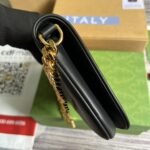 Gucci Blondie Medium Shoulder Bag 11in/ 28cm Black Gold Hardware For Women‎ 699268 UXX0G 1000 - Image 9